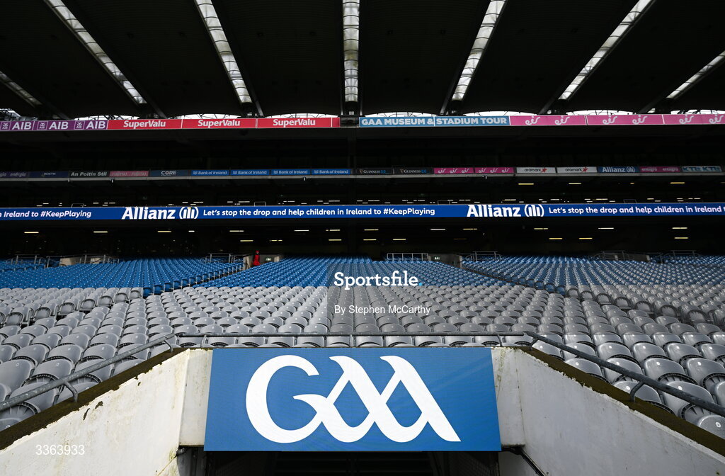 21 February 2026; A general view of Croke Park before the Allianz Hurling League Division 1B match between Dublin and Wexford at Croke Park in Dublin. Photo by Stephen McCarthy/Sportsfile
