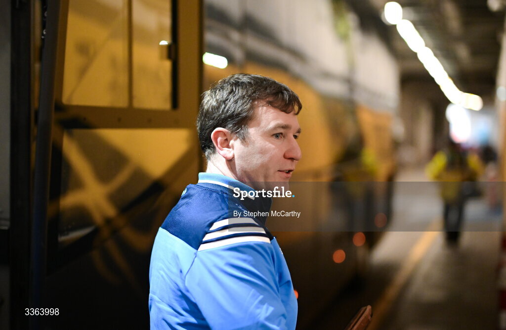 21 February 2026; Dublin manager Niall Ó Ceallacháin arrives for the Allianz Hurling League Division 1B match between Dublin and Wexford at Croke Park in Dublin. Photo by Stephen McCarthy/Sportsfile
