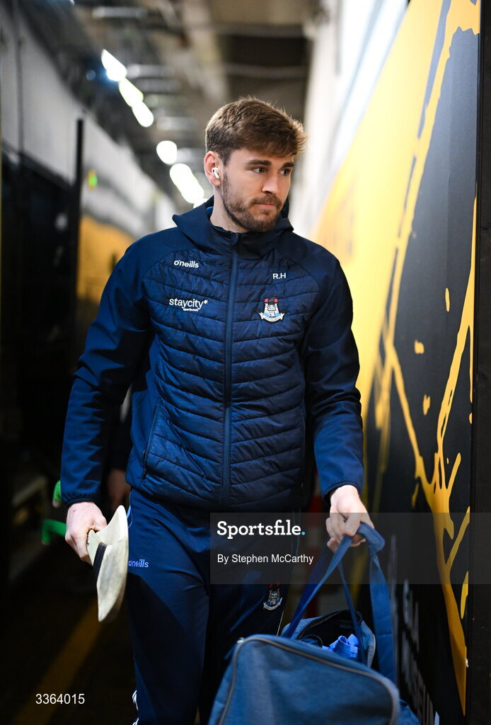 21 February 2026; Ronan Hayes of Dublin arrives for the Allianz Hurling League Division 1B match between Dublin and Wexford at Croke Park in Dublin. Photo by Stephen McCarthy/Sportsfile