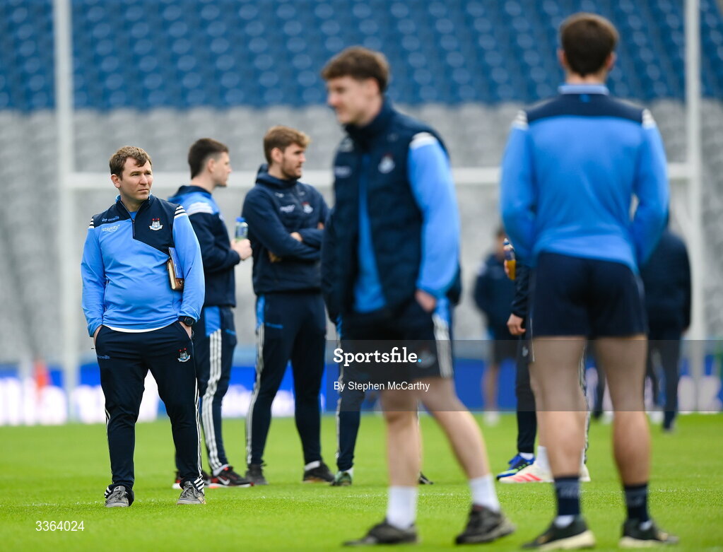 21 February 2026; Dublin manager Niall Ó Ceallacháin before the Allianz Hurling League Division 1B match between Dublin and Wexford at Croke Park in Dublin. Photo by Stephen McCarthy/Sportsfile