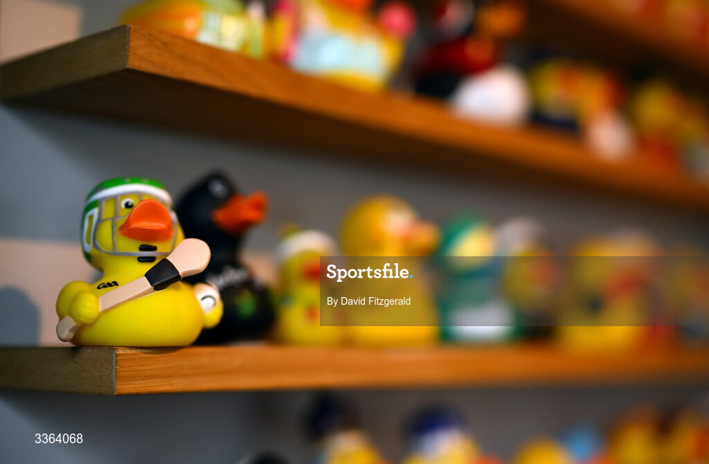 21 February 2026; A hurling rubber duck is seen in The Duck cafe on Clonliffe Road before the Allianz Hurling League Division 1B match between Dublin and Wexford at Croke Park in Dublin. Photo by David Fitzgerald/Sportsfile