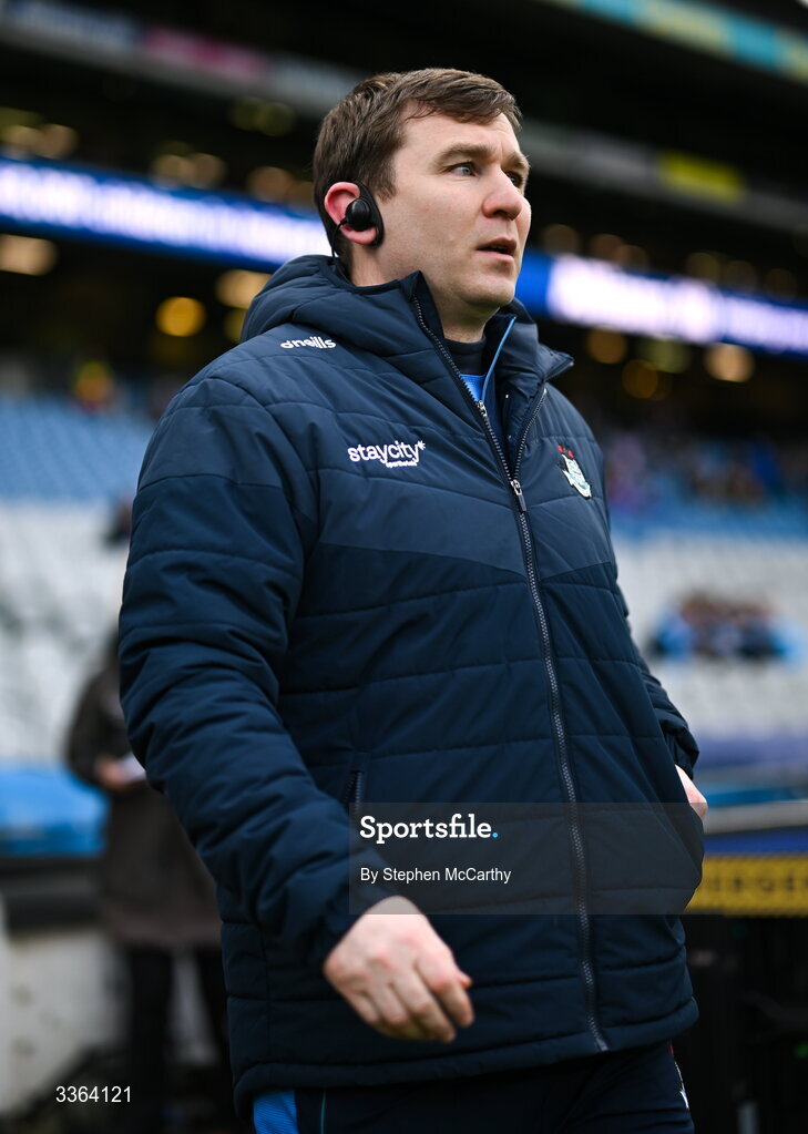 21 February 2026; Dublin manager Niall Ó Ceallacháin before the Allianz Hurling League Division 1B match between Dublin and Wexford at Croke Park in Dublin. Photo by Stephen McCarthy/Sportsfile