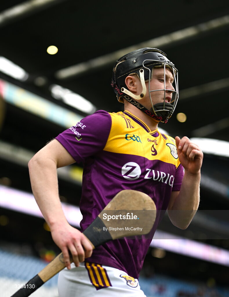 21 February 2026; David Codd of Wexford before the Allianz Hurling League Division 1B match between Dublin and Wexford at Croke Park in Dublin. Photo by Stephen McCarthy/Sportsfile