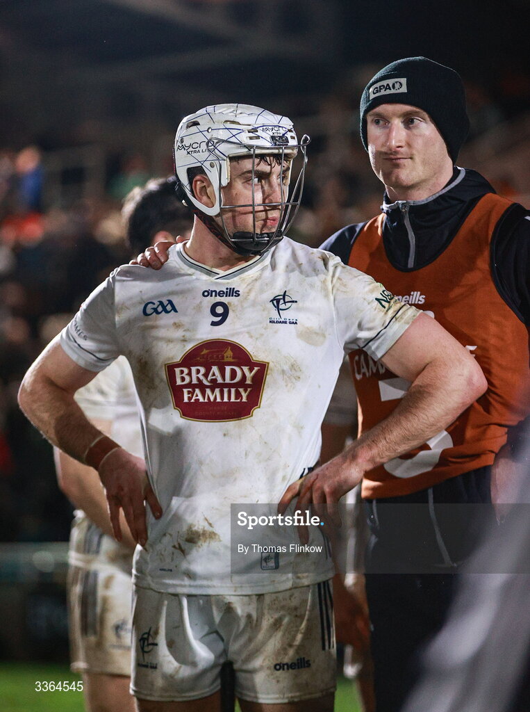 21 February 2026; Conan Boran of Kildare after the Allianz Hurling League Division 1B match between Kildare and Clare at Cedral St Conleth's Park in Newbridge, Kildare. Photo by Thomas Flinkow/Sportsfile
