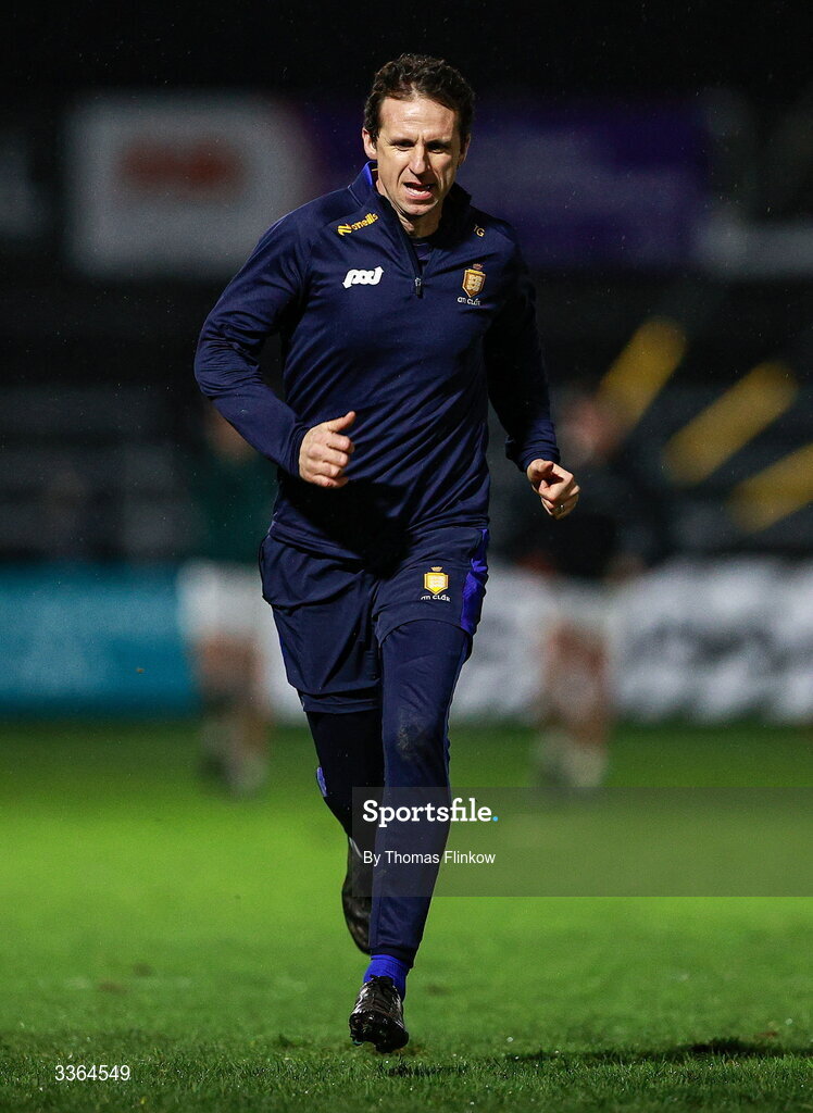 21 February 2026; Clare mindset coach Tony Griffin after the Allianz Hurling League Division 1B match between Kildare and Clare at Cedral St Conleth's Park in Newbridge, Kildare. Photo by Thomas Flinkow/Sportsfile