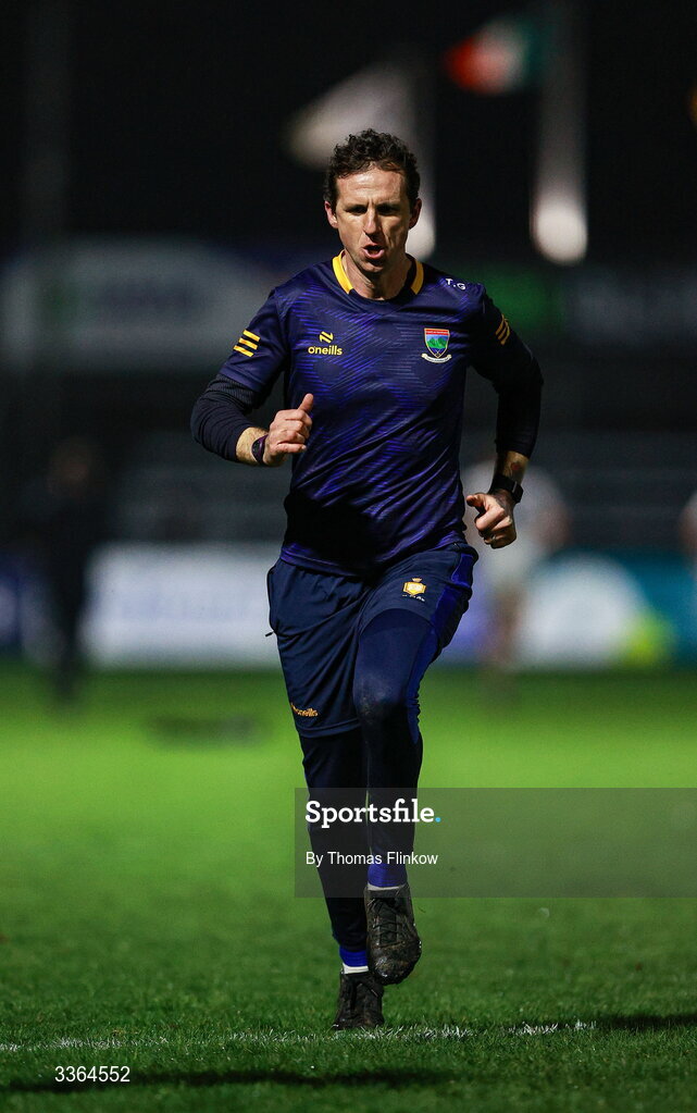 21 February 2026; Clare mindset coach Tony Griffin after the Allianz Hurling League Division 1B match between Kildare and Clare at Cedral St Conleth's Park in Newbridge, Kildare. Photo by Thomas Flinkow/Sportsfile