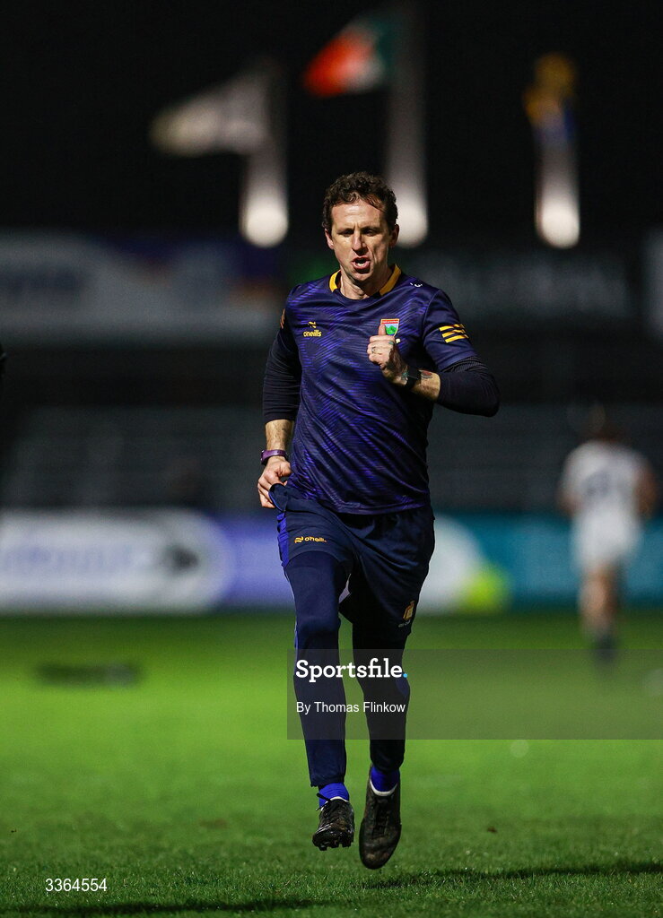 21 February 2026; Clare mindset coach Tony Griffin after the Allianz Hurling League Division 1B match between Kildare and Clare at Cedral St Conleth's Park in Newbridge, Kildare. Photo by Thomas Flinkow/Sportsfile