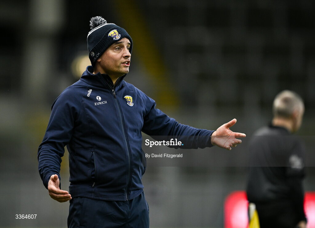 21 February 2026; Wexford manager Keith Rossiter during the Allianz Hurling League Division 1B match between Dublin and Wexford at Croke Park in Dublin. Photo by David Fitzgerald/Sportsfile