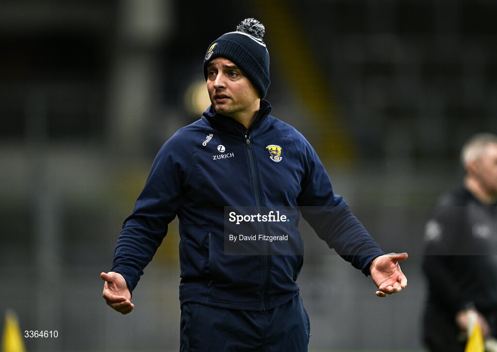21 February 2026; Wexford manager Keith Rossiter during the Allianz Hurling League Division 1B match between Dublin and Wexford at Croke Park in Dublin. Photo by David Fitzgerald/Sportsfile