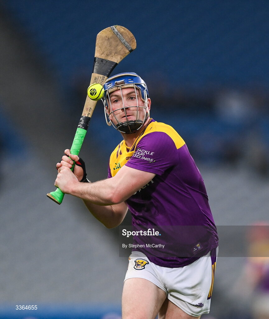 21 February 2026; Kevin Foley of Wexford during the Allianz Hurling League Division 1B match between Dublin and Wexford at Croke Park in Dublin. Photo by Stephen McCarthy/Sportsfile