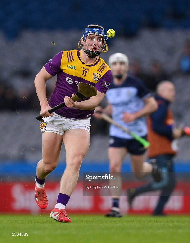 21 February 2026; Simon Roche of Wexford during the Allianz Hurling League Division 1B match between Dublin and Wexford at Croke Park in Dublin. Photo by Stephen McCarthy/Sportsfile