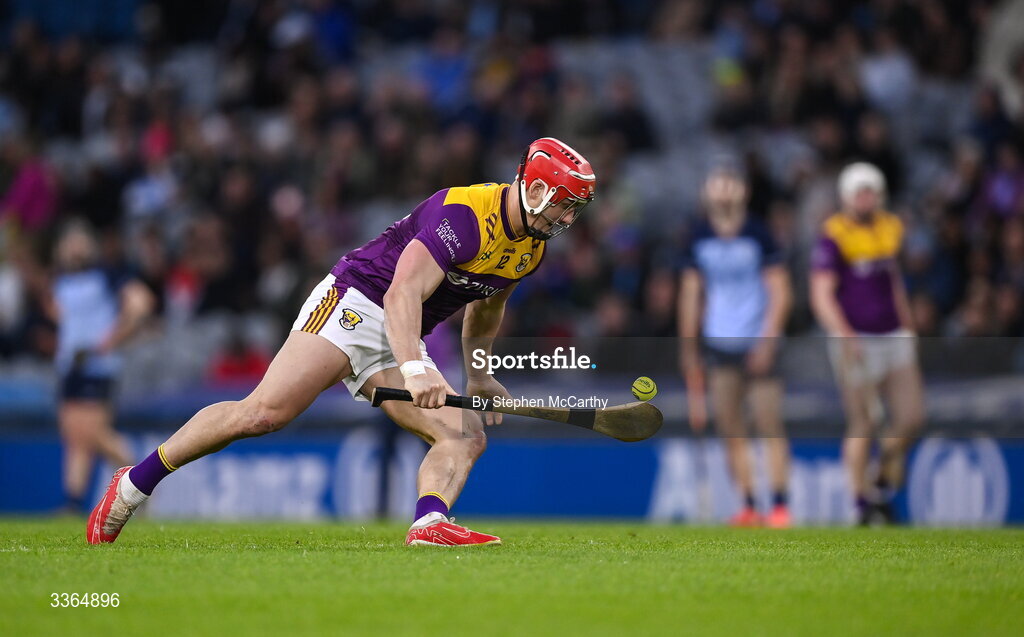 21 February 2026; Lee Chin of Wexford during the Allianz Hurling League Division 1B match between Dublin and Wexford at Croke Park in Dublin. Photo by Stephen McCarthy/Sportsfile