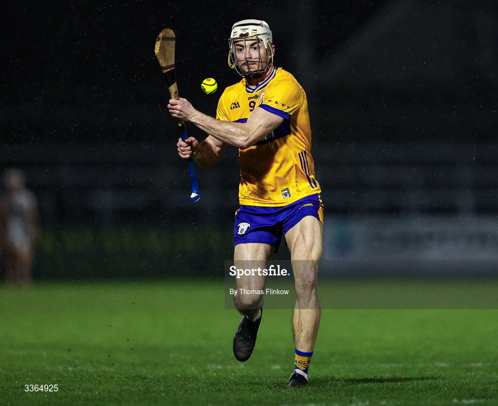 21 February 2026; Ryan Taylor of Clare during the Allianz Hurling League Division 1B match between Kildare and Clare at Cedral St Conleth's Park in Newbridge, Kildare. Photo by Thomas Flinkow/Sportsfile