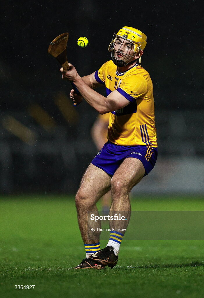 21 February 2026; Mark Rodgers of Clare during the Allianz Hurling League Division 1B match between Kildare and Clare at Cedral St Conleth's Park in Newbridge, Kildare. Photo by Thomas Flinkow/Sportsfile