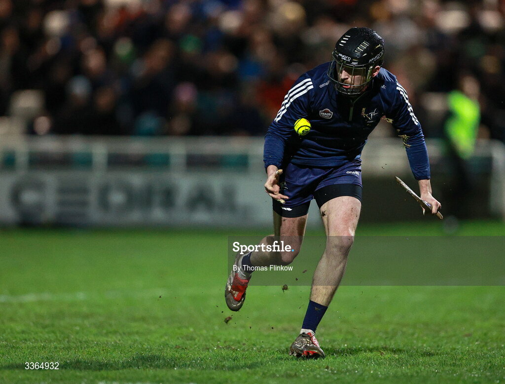 21 February 2026; Kildare goalkeeper Paddy McKenna during the Allianz Hurling League Division 1B match between Kildare and Clare at Cedral St Conleth's Park in Newbridge, Kildare. Photo by Thomas Flinkow/Sportsfile