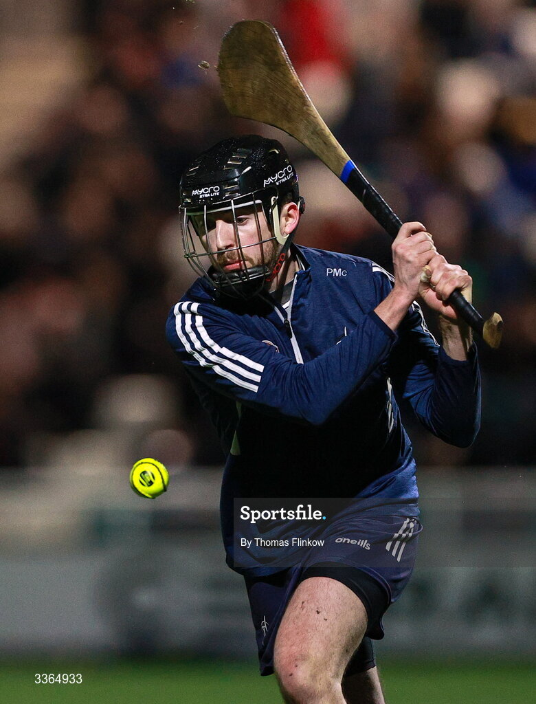 21 February 2026; Kildare goalkeeper Paddy McKenna during the Allianz Hurling League Division 1B match between Kildare and Clare at Cedral St Conleth's Park in Newbridge, Kildare. Photo by Thomas Flinkow/Sportsfile