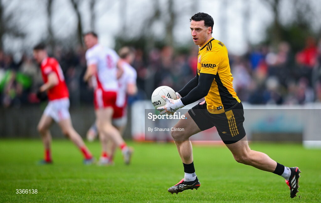 22 February 2026; Tyrone goalkeeper Niall Morgan during the Allianz Football League Division 2 match between Louth and Tyrone at DEFY Pairc Mhuire in Ardee, Louth. Photo by Shauna Clinton/Sportsfile