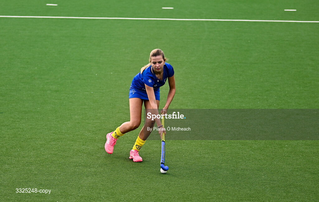 25 February 2026; Nicole Barry, Leinster U18 Girls, in attendance as Leinster Hockey announces the renewal of their development programme partnership with AerCap at Railway Union Sports Club in Sandymount, Dublin. Photo by Piaras Ó Mídheach/Sportsfile