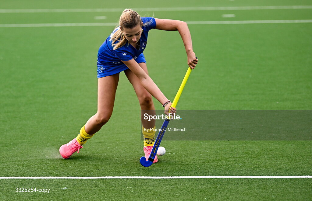 25 February 2026; Nicole Barry, Leinster U18 Girls, in attendance as Leinster Hockey announces the renewal of their development programme partnership with AerCap at Railway Union Sports Club in Sandymount, Dublin. Photo by Piaras Ó Mídheach/Sportsfile