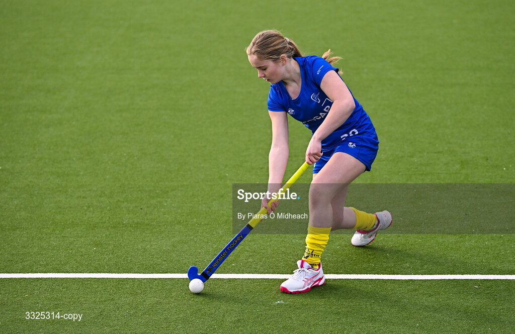 25 February 2026; Lucy Whelan, Leinster U16 Girls, in attendance as Leinster Hockey announces renewal of development programme partnership with AerCap at Railway Union Sports Club in Sandymount, Dublin. Photo by Piaras Ó Mídheach/Sportsfile