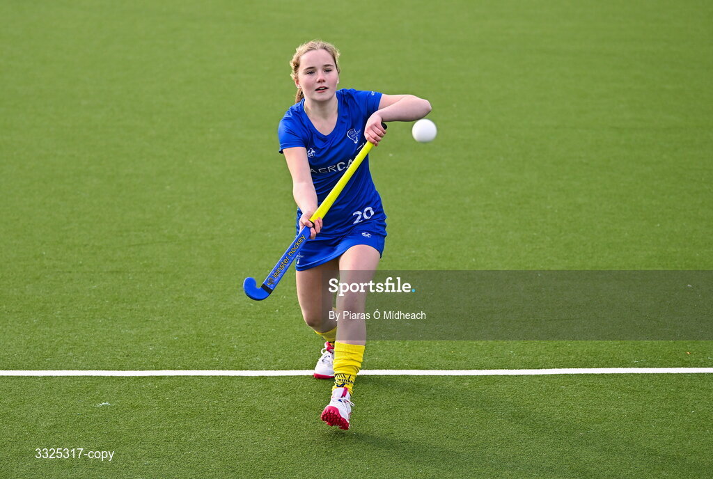 25 February 2026; Lucy Whelan, Leinster U16 Girls, in attendance as Leinster Hockey announces renewal of development programme partnership with AerCap at Railway Union Sports Club in Sandymount, Dublin. Photo by Piaras Ó Mídheach/Sportsfile
