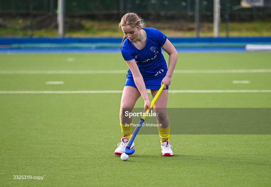 25 February 2026; Lucy Whelan, Leinster U16 Girls, in attendance as Leinster Hockey announces renewal of development programme partnership with AerCap at Railway Union Sports Club in Sandymount, Dublin. Photo by Piaras Ó Mídheach/Sportsfile