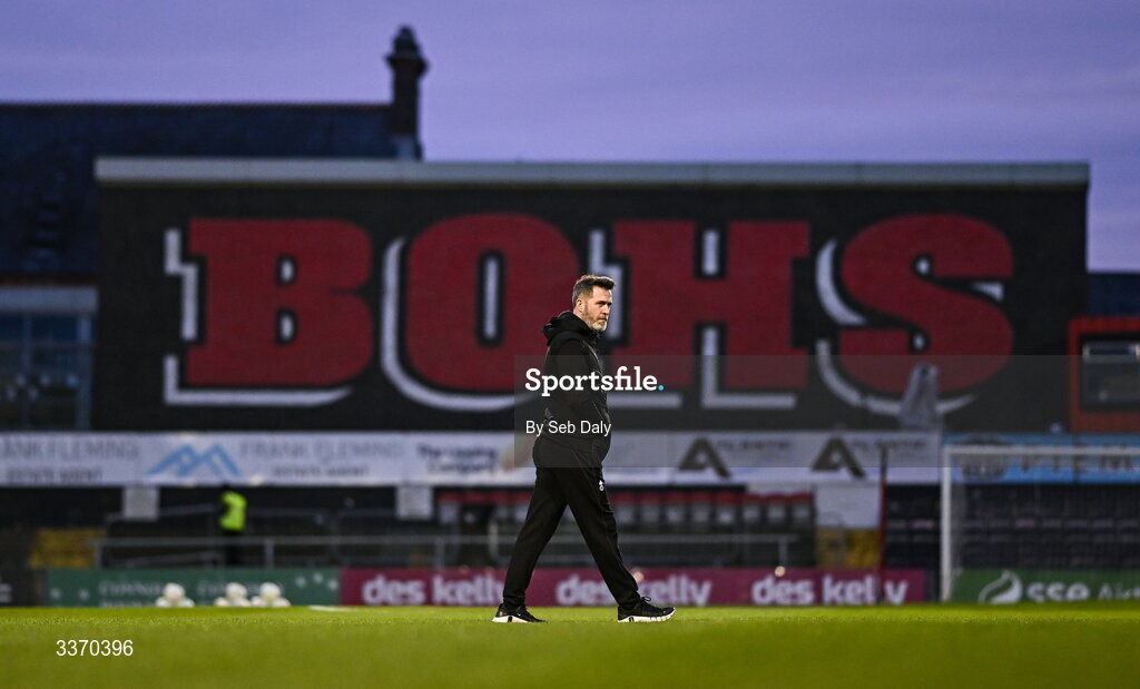 27 February 2026; Shamrock Rovers manager Stephen Bradley before the SSE Airtricity Men's Premier Division match between Bohemians and Shamrock Rovers at Dalymount Park in Dublin. Photo by Seb Daly/Sportsfile