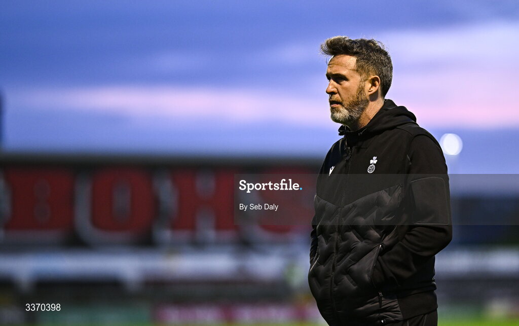 27 February 2026; Shamrock Rovers manager Stephen Bradley before the SSE Airtricity Men's Premier Division match between Bohemians and Shamrock Rovers at Dalymount Park in Dublin. Photo by Seb Daly/Sportsfile