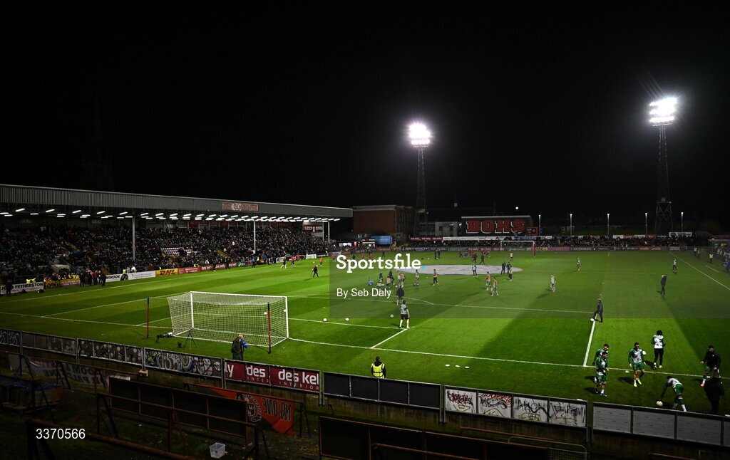 27 February 2026; A general view before the SSE Airtricity Men's Premier Division match between Bohemians and Shamrock Rovers at Dalymount Park in Dublin. Photo by Seb Daly/Sportsfile