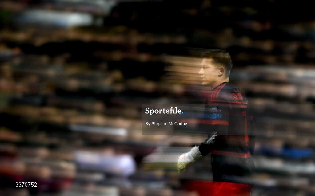 27 February 2026; Bohemians goalkeeper Kacper Chorazka during the SSE Airtricity Men's Premier Division match between Bohemians and Shamrock Rovers at Dalymount Park in Dublin. Photo by Stephen McCarthy/Sportsfile