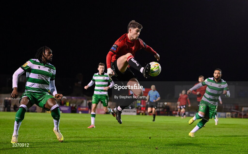 27 February 2026; Colm Whelan of Bohemians during the SSE Airtricity Men's Premier Division match between Bohemians and Shamrock Rovers at Dalymount Park in Dublin. Photo by Stephen McCarthy/Sportsfile