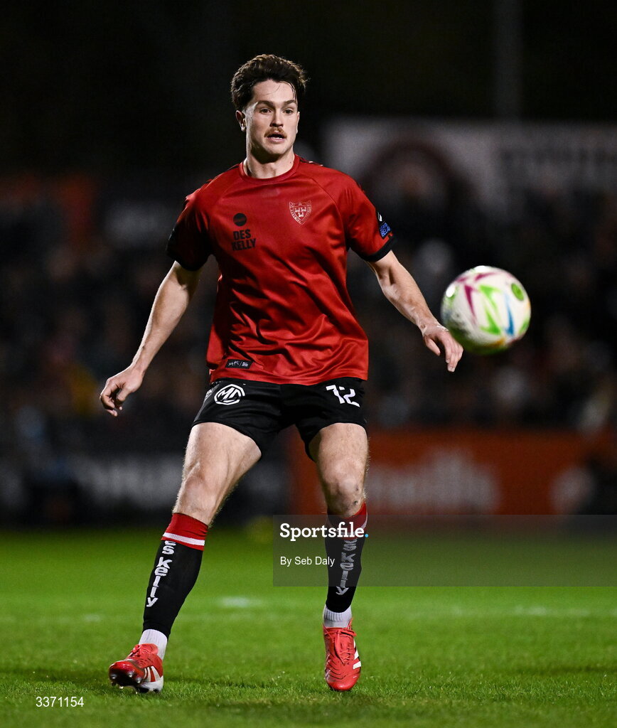 27 February 2026; Patrick Hickey of Bohemians during the SSE Airtricity Men's Premier Division match between Bohemians and Shamrock Rovers at Dalymount Park in Dublin. Photo by Seb Daly/Sportsfile