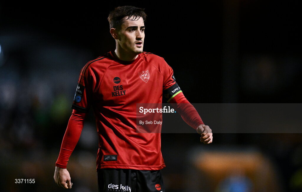 27 February 2026; Dawson Devoy of Bohemians during the SSE Airtricity Men's Premier Division match between Bohemians and Shamrock Rovers at Dalymount Park in Dublin. Photo by Seb Daly/Sportsfile