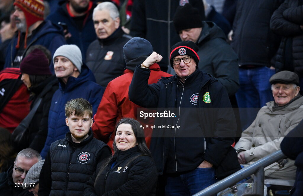 27 February 2026; Bohemians supporter Davy Keogh before the SSE Airtricity Men's Premier Division match between Bohemians and Shamrock Rovers at Dalymount Park in Dublin. Photo by Stephen McCarthy/Sportsfile Photo by Stephen McCarthy/Sportsfile