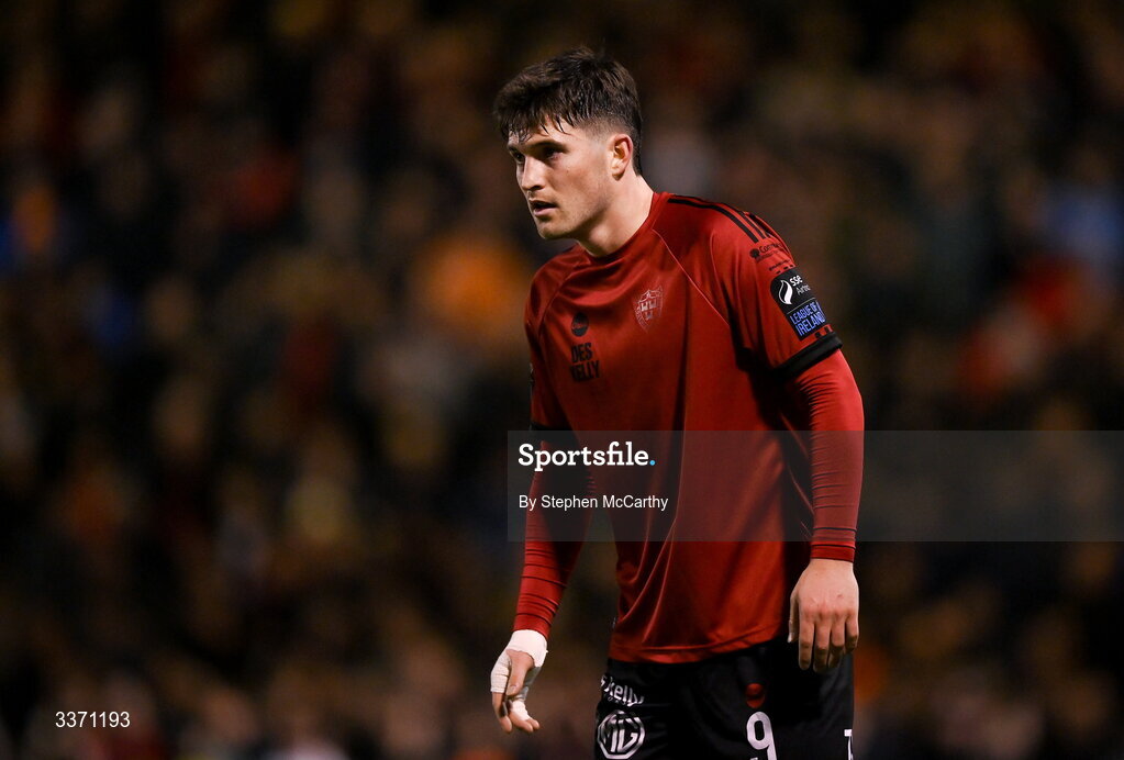 27 February 2026; Colm Whelan of Bohemians during the SSE Airtricity Men's Premier Division match between Bohemians and Shamrock Rovers at Dalymount Park in Dublin.  Photo by Stephen McCarthy/Sportsfile
