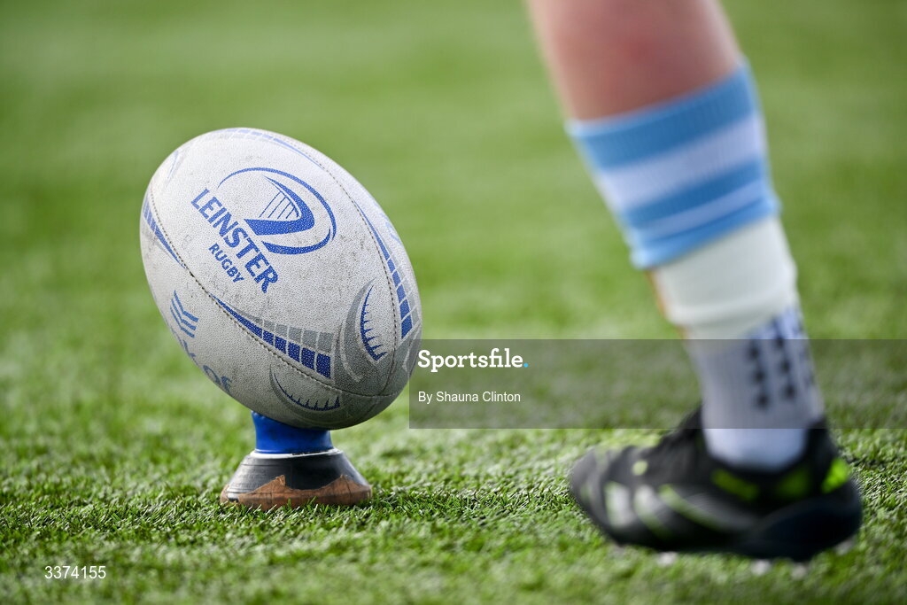 2 March 2026; A detailed view of a Blackrock College players warming up before the Bank of Ireland Leinster Rugby Boys Schools Senior Cup semi-final match between St Michael's College and Blackrock College at Energia Park in Dublin. Photo by Shauna Clinton/Sportsfile