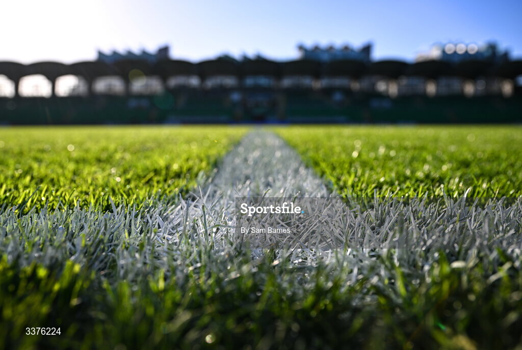 3 March 2026; A detailed view of the pitch before the 2027 FIFA Women’s World Cup Qualifier match between Republic of Ireland and France at Tallaght Stadium in Dublin. Photo by Sam Barnes/Sportsfile