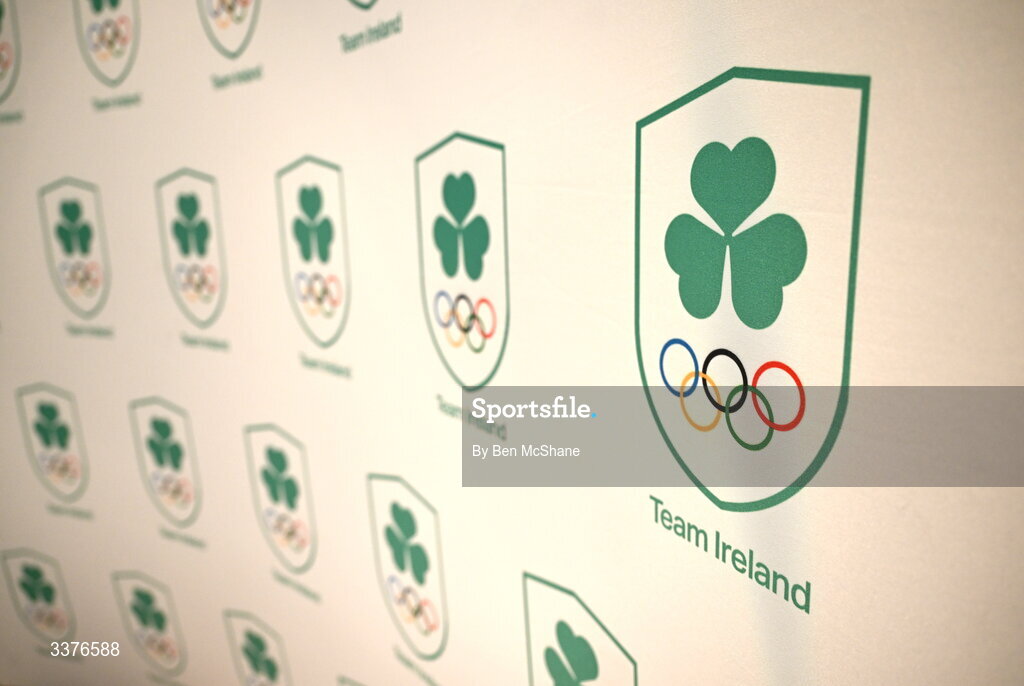 4 March 2026; Branding during an Olympic Federation of Ireland members event at the Clayton Hotel, Cardiff Lane in Dublin. Photo by Ben McShane/Sportsfile