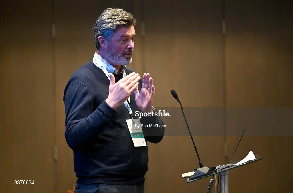 4 March 2026; OFI CEO Peter Sherrard during an Olympic Federation of Ireland members event at the Clayton Hotel, Cardiff Lane in Dublin. Photo by Ben McShane/Sportsfile