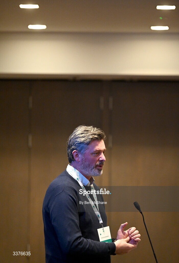 4 March 2026; OFI CEO Peter Sherrard during an Olympic Federation of Ireland members event at the Clayton Hotel, Cardiff Lane in Dublin. Photo by Ben McShane/Sportsfile
