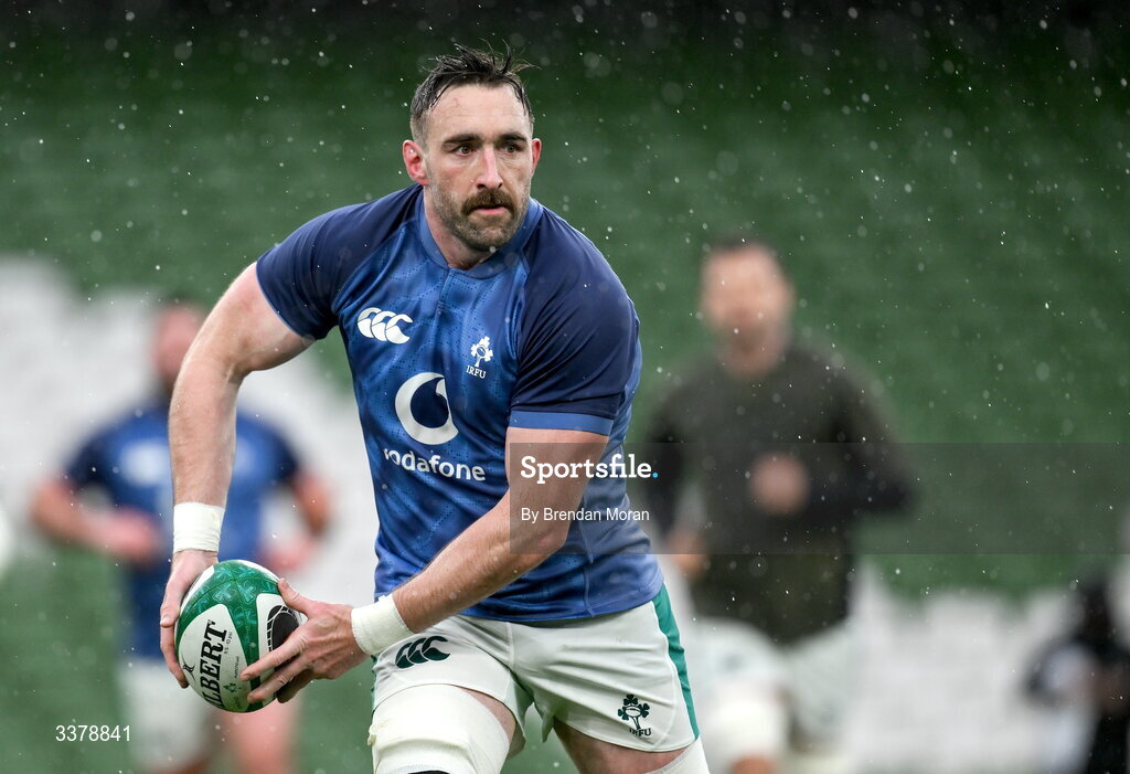 5 March 2026; Jack Conan during an Ireland Rugby squad captain's run at the Aviva Stadium in Dublin. Photo by Brendan Moran/Sportsfile