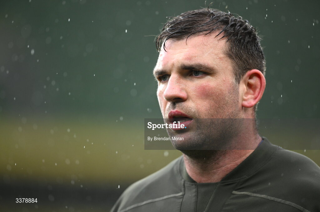 5 March 2026; Tadhg Beirne during an Ireland Rugby squad captain's run at the Aviva Stadium in Dublin. Photo by Brendan Moran/Sportsfile