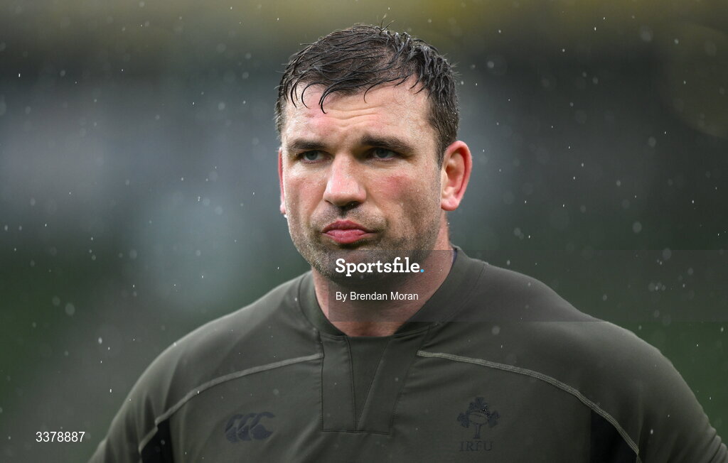 5 March 2026; Tadhg Beirne during an Ireland Rugby squad captain's run at the Aviva Stadium in Dublin. Photo by Brendan Moran/Sportsfile