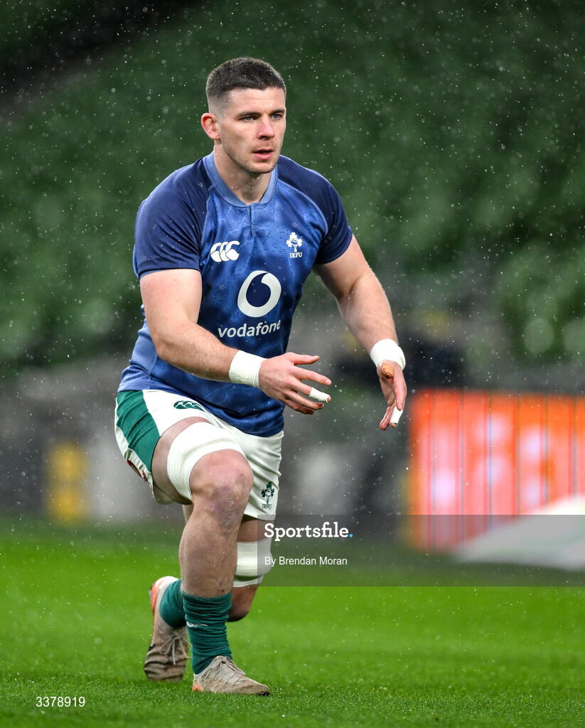 5 March 2026; Nick Timoney during an Ireland Rugby squad captain's run at the Aviva Stadium in Dublin. Photo by Brendan Moran/Sportsfile