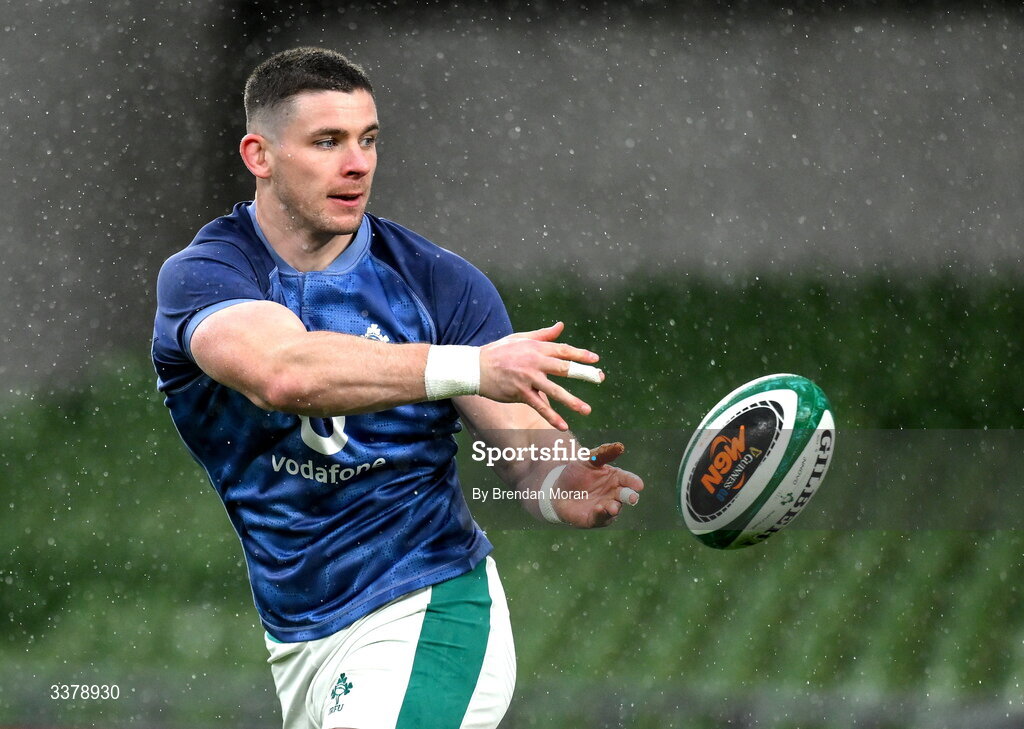 5 March 2026; Nick Timoney during an Ireland Rugby squad captain's run at the Aviva Stadium in Dublin. Photo by Brendan Moran/Sportsfile