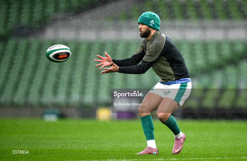 5 March 2026; Jamison Gibson-Park during an Ireland Rugby squad captain's run at the Aviva Stadium in Dublin. Photo by Brendan Moran/Sportsfile