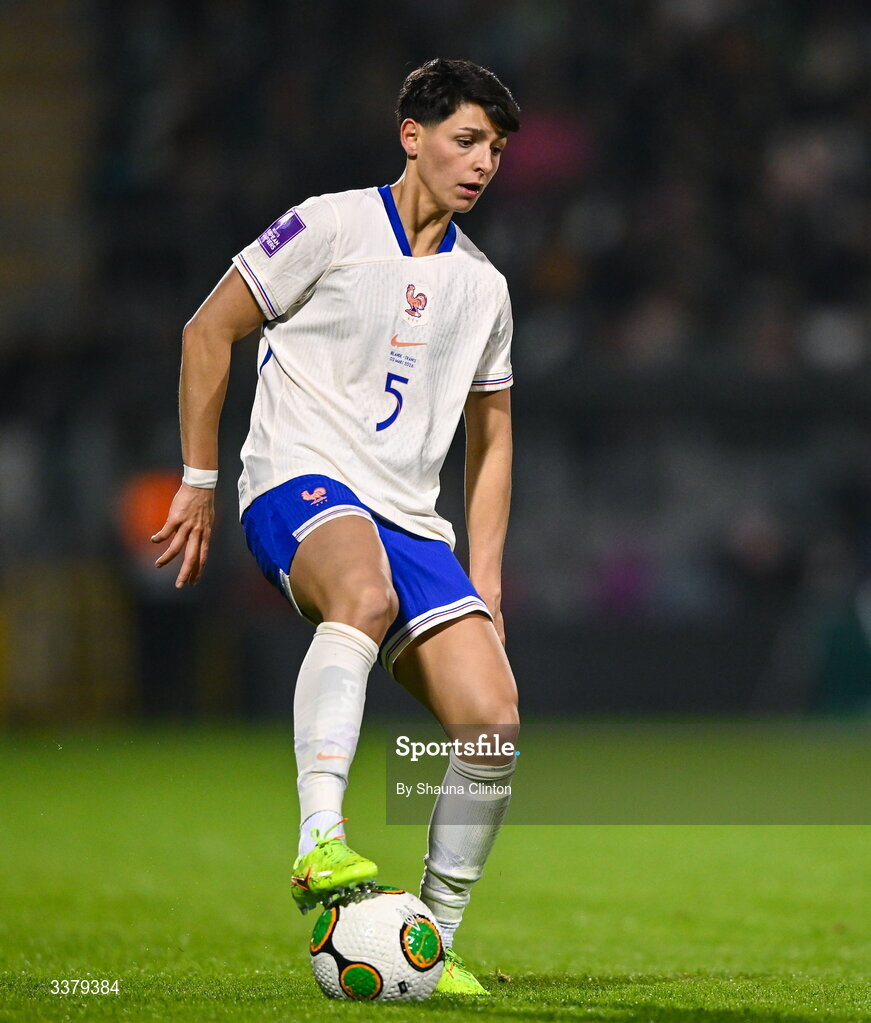 3 March 2026; Elisa De Almeida of France during the 2027 FIFA Women’s World Cup Qualifier match between Republic of Ireland and France at Tallaght Stadium in Dublin. Photo by Shauna Clinton/Sportsfile