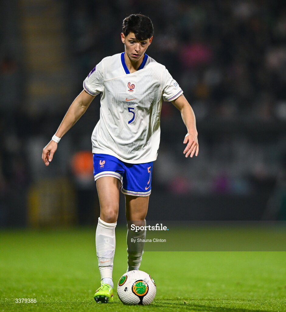 3 March 2026; Elisa De Almeida of France during the 2027 FIFA Women’s World Cup Qualifier match between Republic of Ireland and France at Tallaght Stadium in Dublin. Photo by Shauna Clinton/Sportsfile