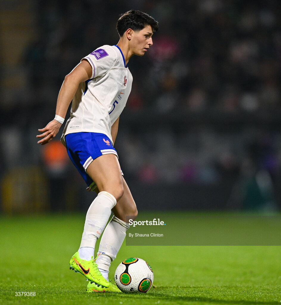 3 March 2026; Elisa De Almeida of France during the 2027 FIFA Women’s World Cup Qualifier match between Republic of Ireland and France at Tallaght Stadium in Dublin. Photo by Shauna Clinton/Sportsfile