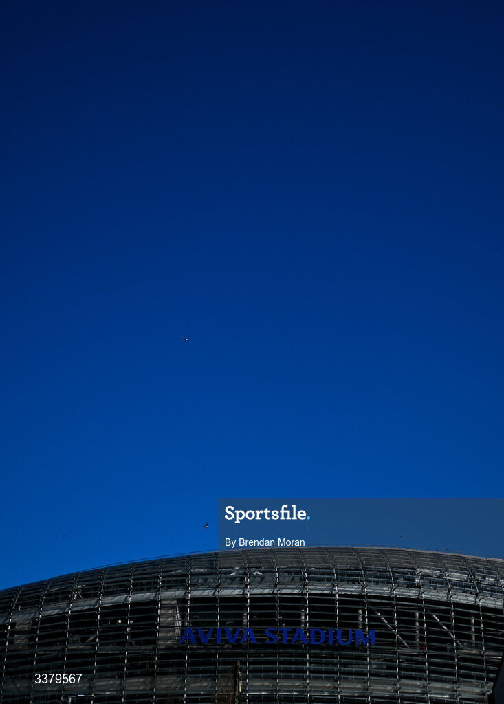 6 March 2026; A general view around Lansdowne Road before the Guinness 6 Nations Rugby Championship match between Ireland and Wales at the Aviva Stadium in Dublin. Photo by Brendan Moran/Sportsfile